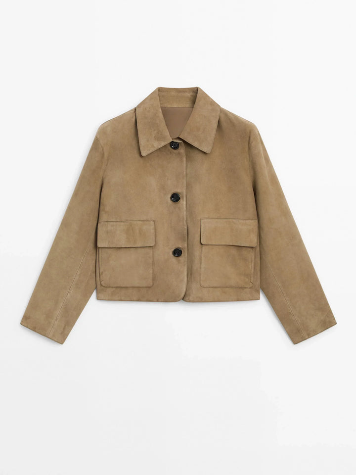 Veste Courte Daim Femme - Élégance Chic & Tendance