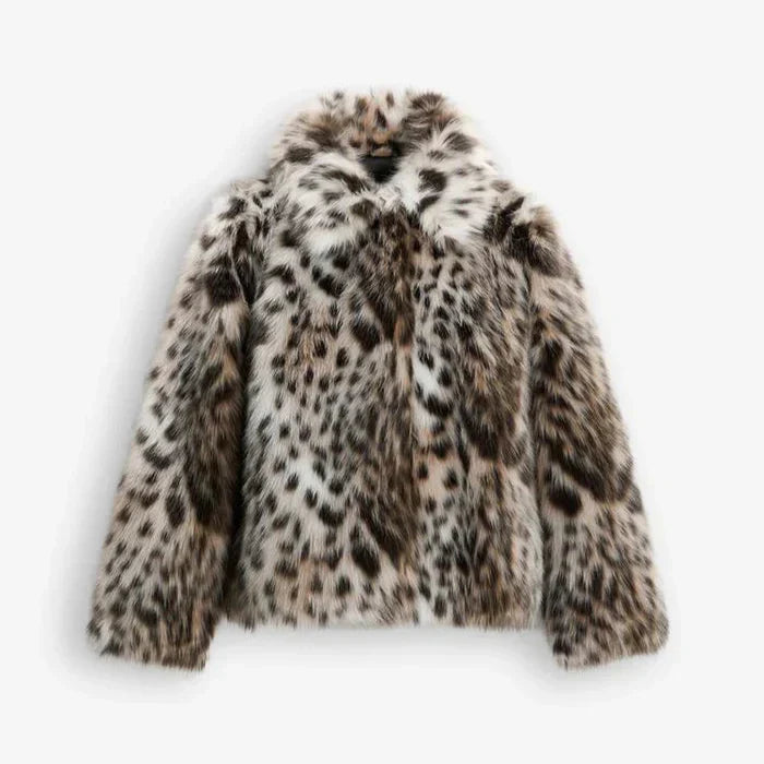 Veste Fausse Fourrure Imprimée Femme - Chaleur Élégante & Style