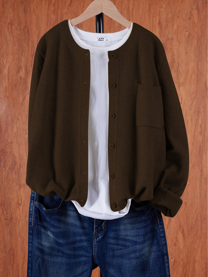 Cardigan Oversize Laine Mélangée | Doux & Tendance Automne