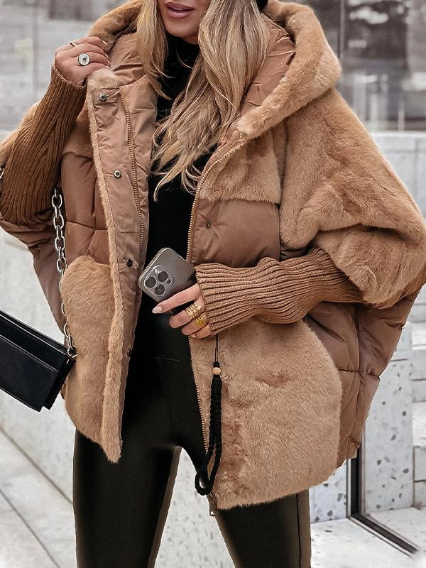Doudoune Cape Femme Oversize - Hiver Chic, Chaleur & Style