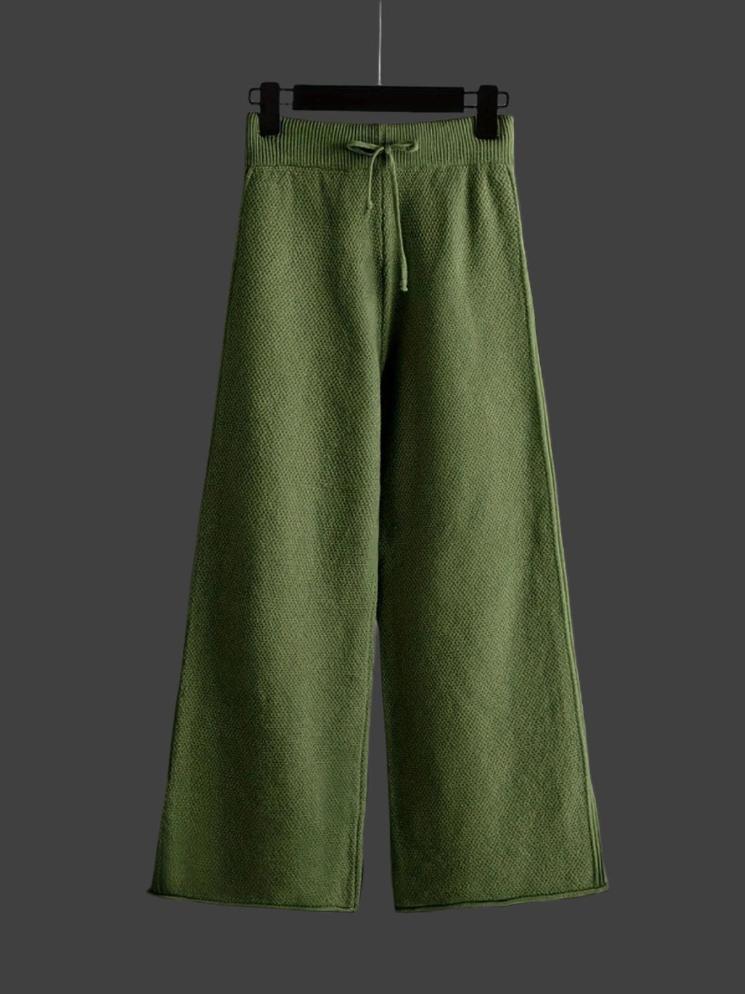 Ensemble Maille Pull Pantalon Large Confort Chaleur Chic Décontracté