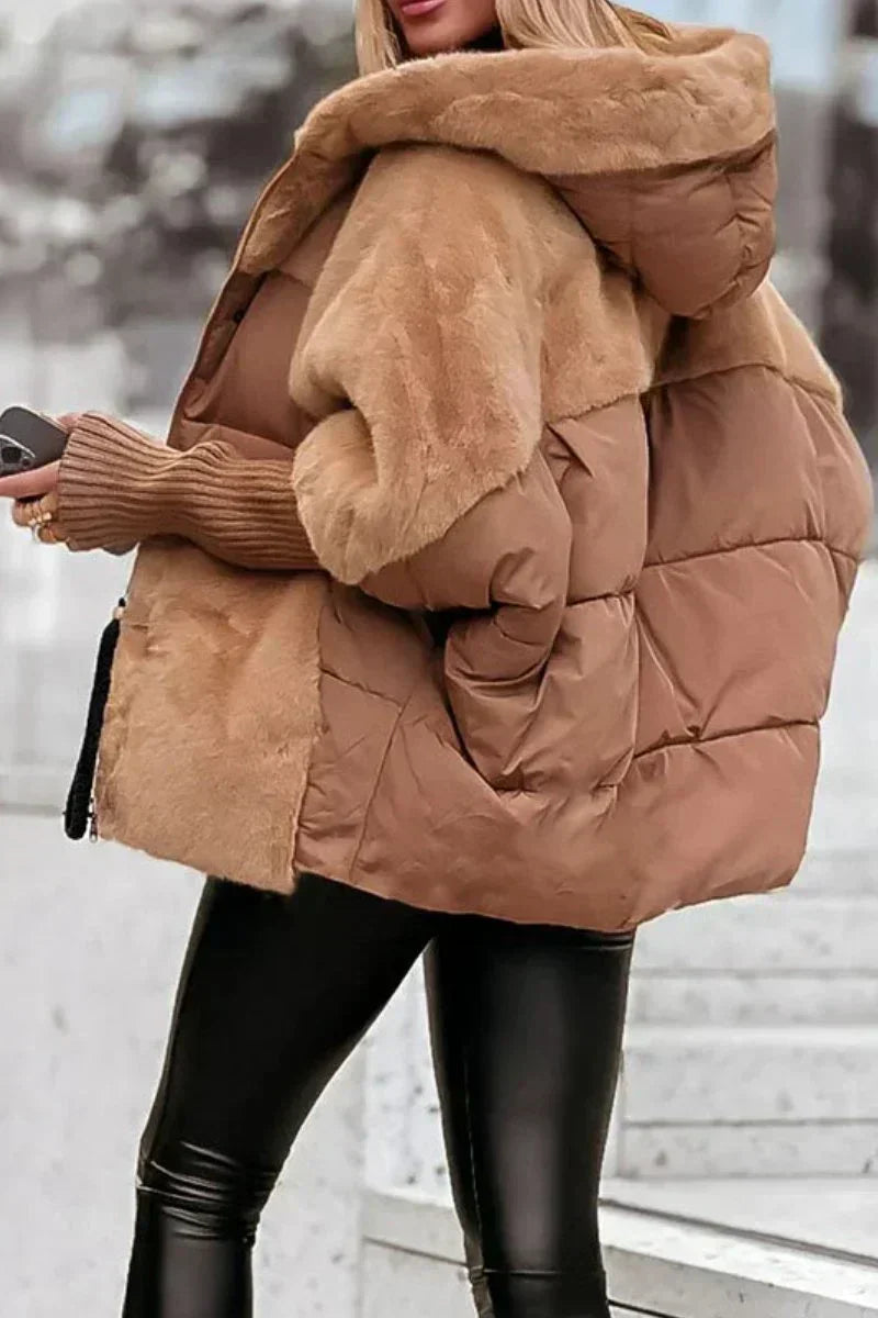 Doudoune Cape Femme Oversize - Hiver Chic, Chaleur & Style