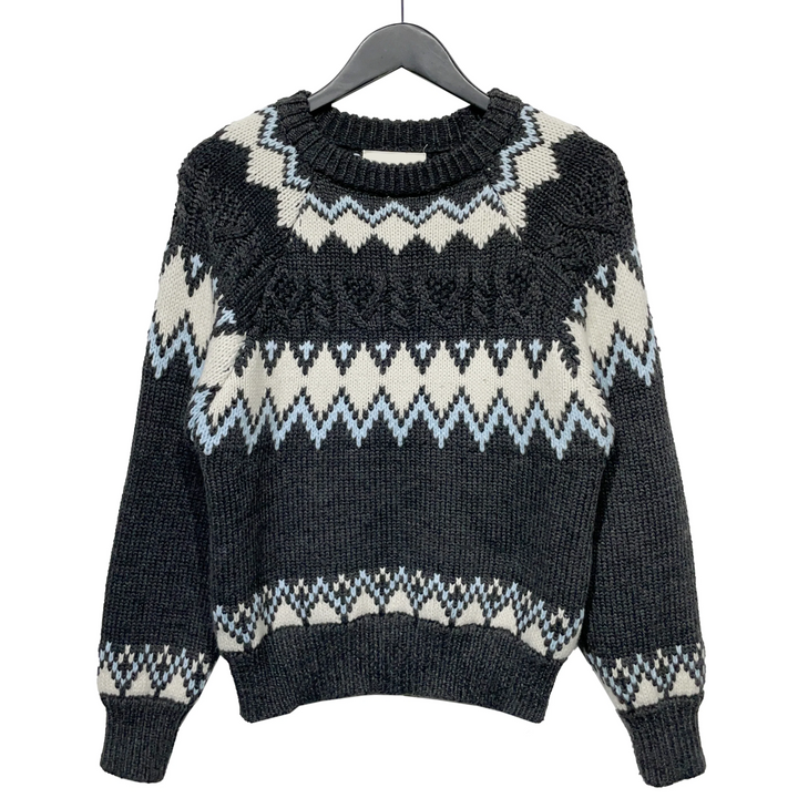 Pull Maille Hiver Motif Géométrique Chaleureux Confortable Tendance