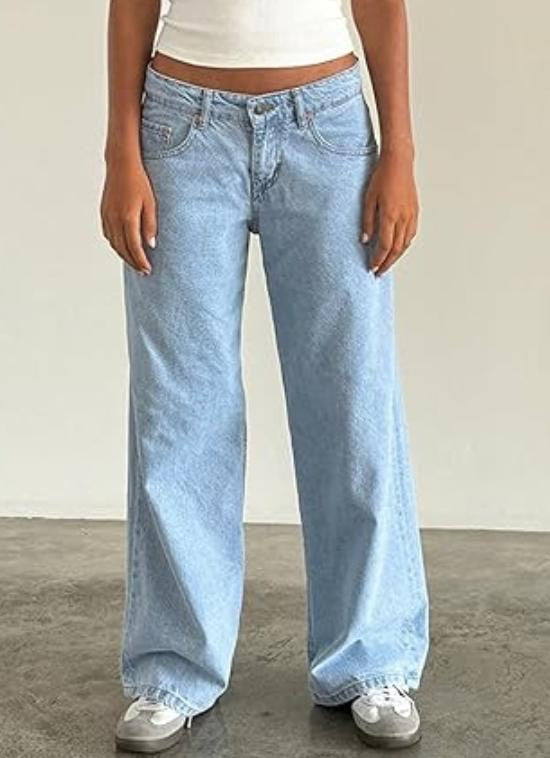 Jean Large Taille Haute : Confort Élégant et Style Rétro Chic