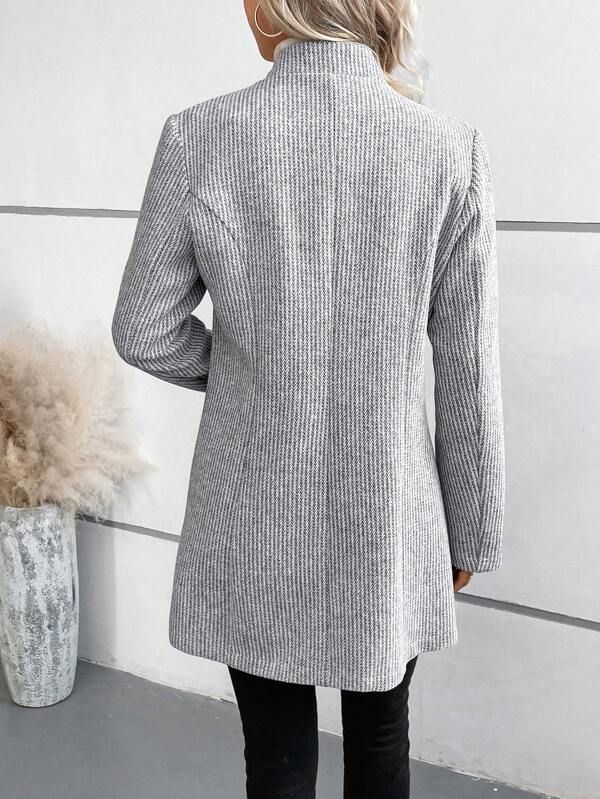 Manteau Long Élégant Femme - Tissu Doux & Chic Intemporel