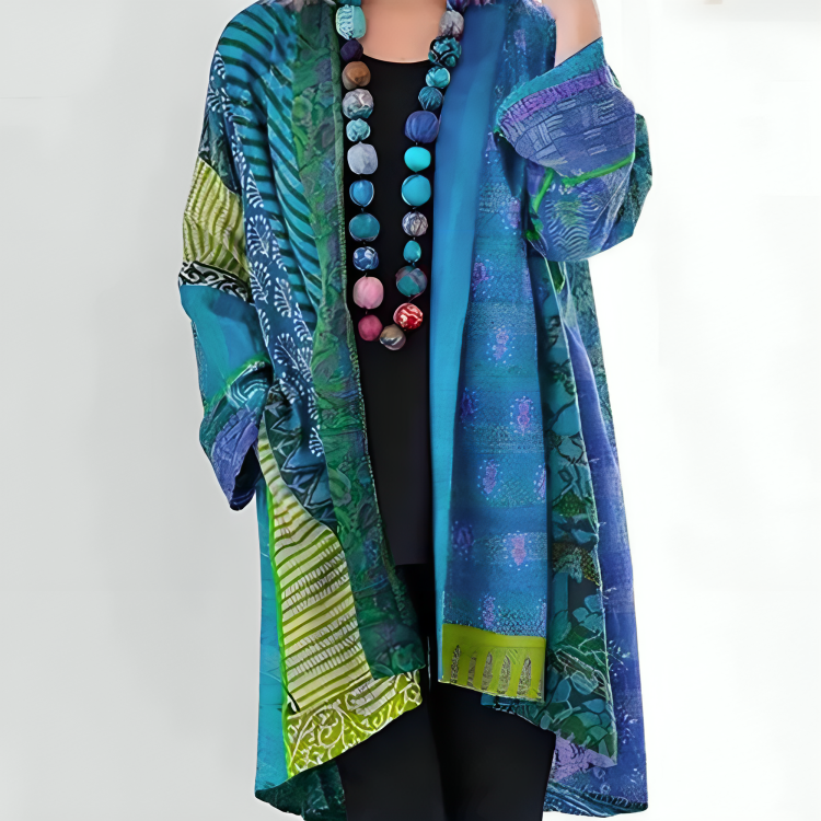 Kimono Bohème Multicolore Fluide - Léger Élégant Décontracté