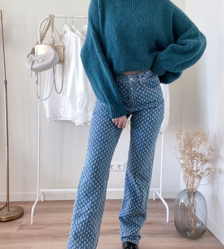 Jean Monogramme Taille Haute – L'Audace du Style Urbain