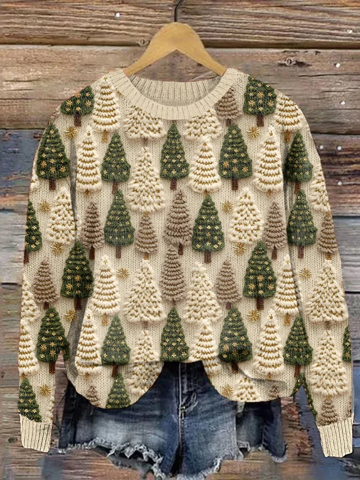 Pull de Noël Tricoté – L’Esprit des Fêtes à Porter