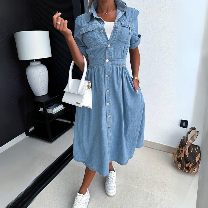 Robe Chemise Jean Décontractée : Confort Chic & Polyvalente