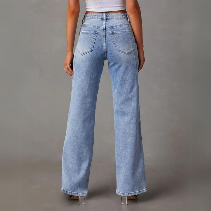 Jean Large Taille Haute – Rétro et Tendance