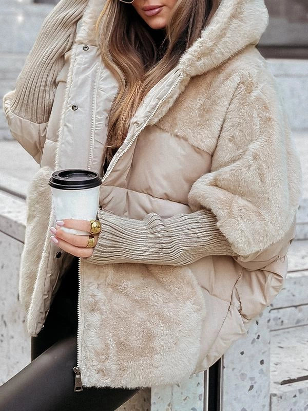 Doudoune Cape Femme Oversize - Hiver Chic, Chaleur & Style