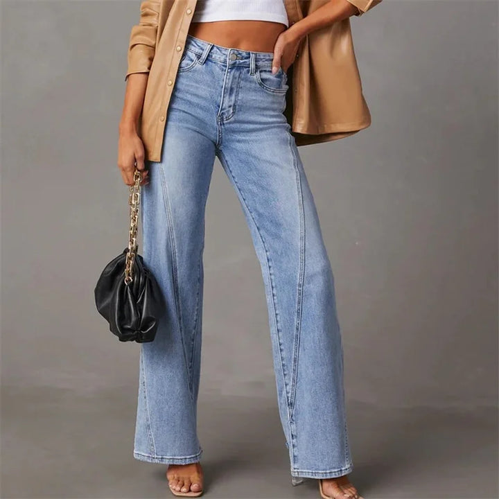 Jean Large Taille Haute – Rétro et Tendance