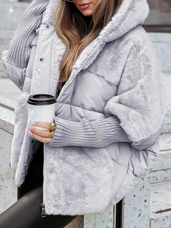 Doudoune Cape Femme Oversize - Hiver Chic, Chaleur & Style