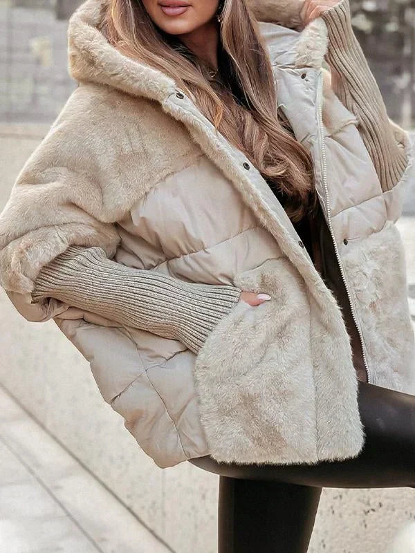 Doudoune Cape Femme Oversize - Hiver Chic, Chaleur & Style