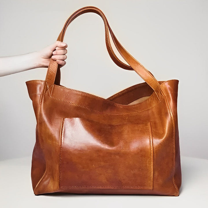 Sac Cabas Cuir Élégant & Pratique - Grand Format