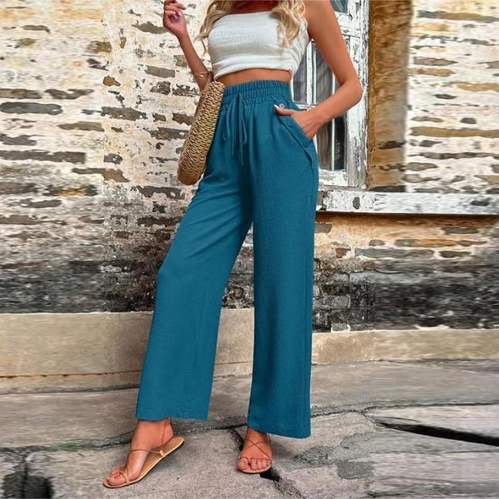 Pantalon d'Été Romy Femme avec Taille Élastique – Confort & Style