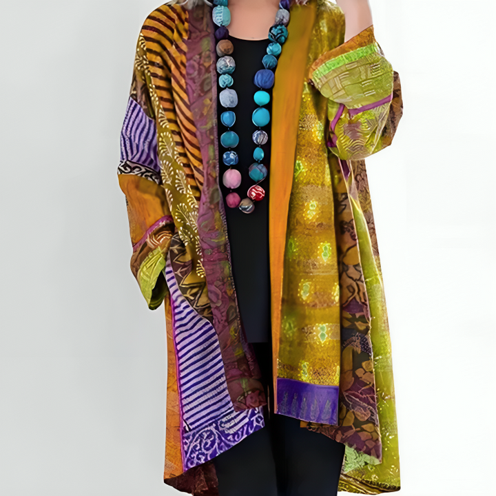 Kimono Bohème Multicolore Fluide - Léger Élégant Décontracté