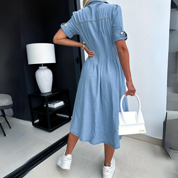 Robe Chemise Jean Décontractée : Confort Chic & Polyvalente