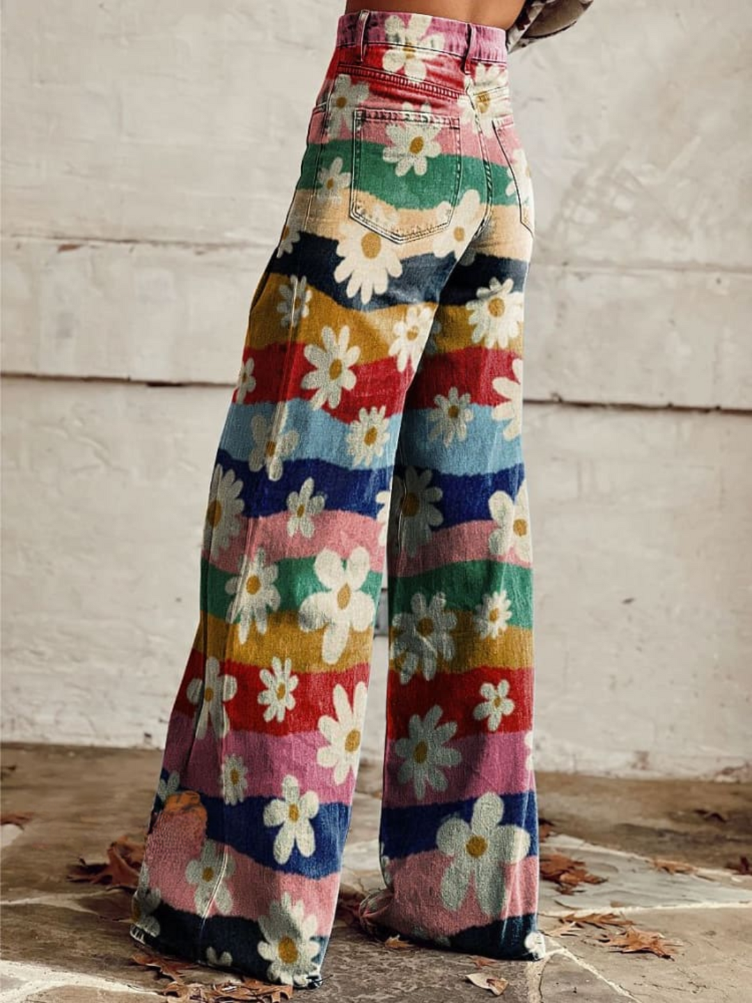Pantalon Palazzo Fleuri : Bohème Chic & Coloré Tendance