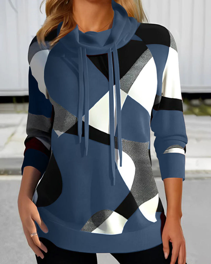 Sweat à Capuche Imprimé Graphique Femme - Moderne & Confortable