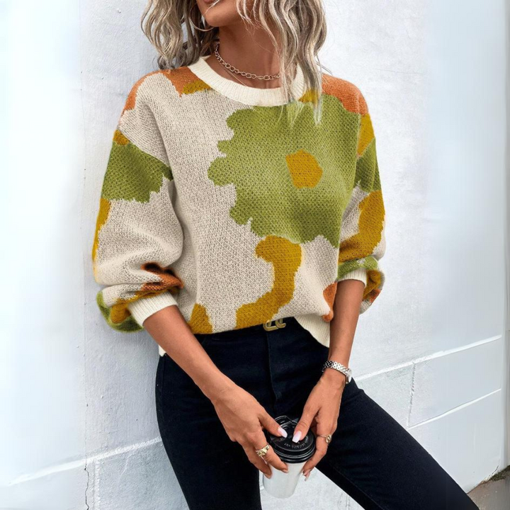 Pull Graphique Coloré Hiver Chaud Tendance Original