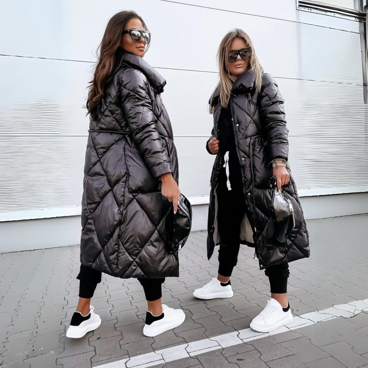Doudoune Longue Brillante | Chaleur Tendance Style Urbain