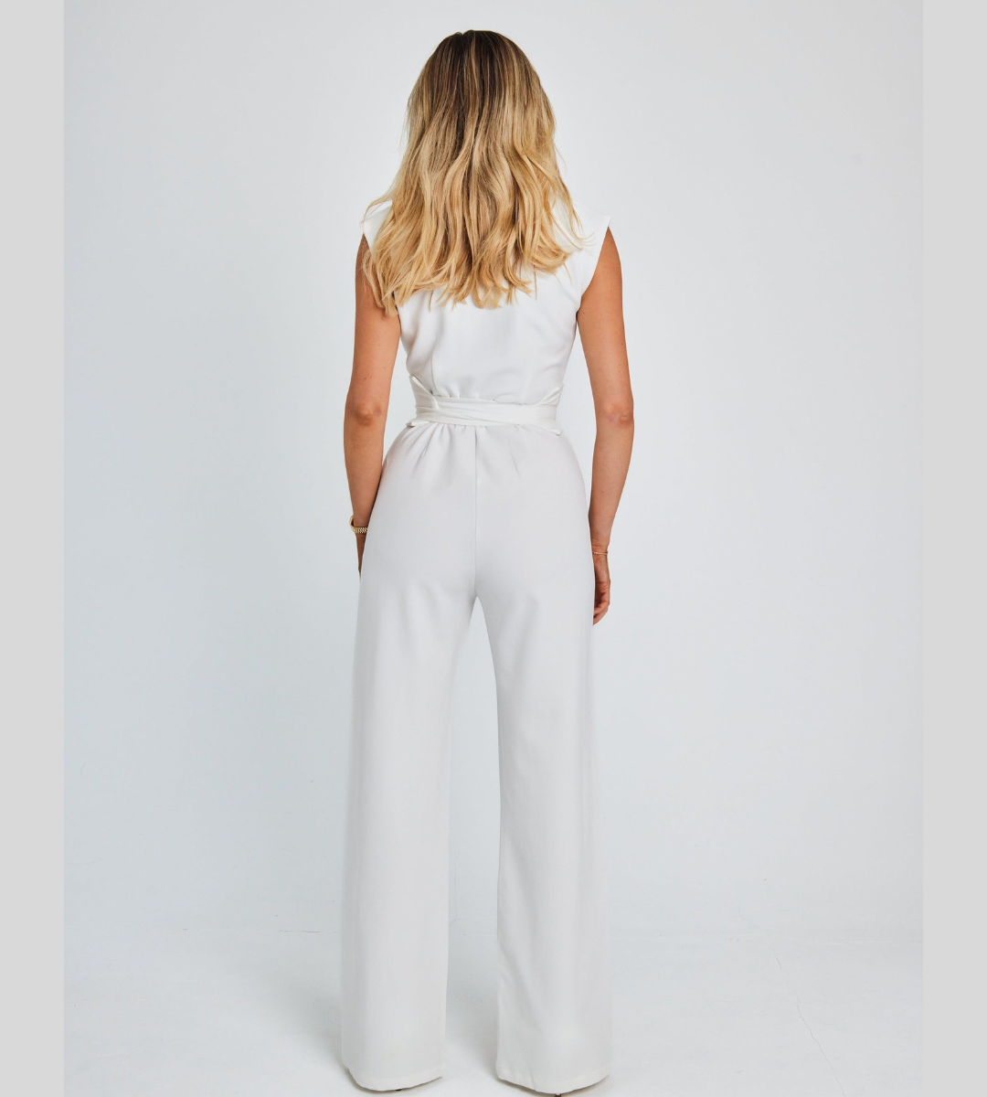 Combinaison Tailleur Ceinturée Femme - Élégante Sophistiquée & Chic