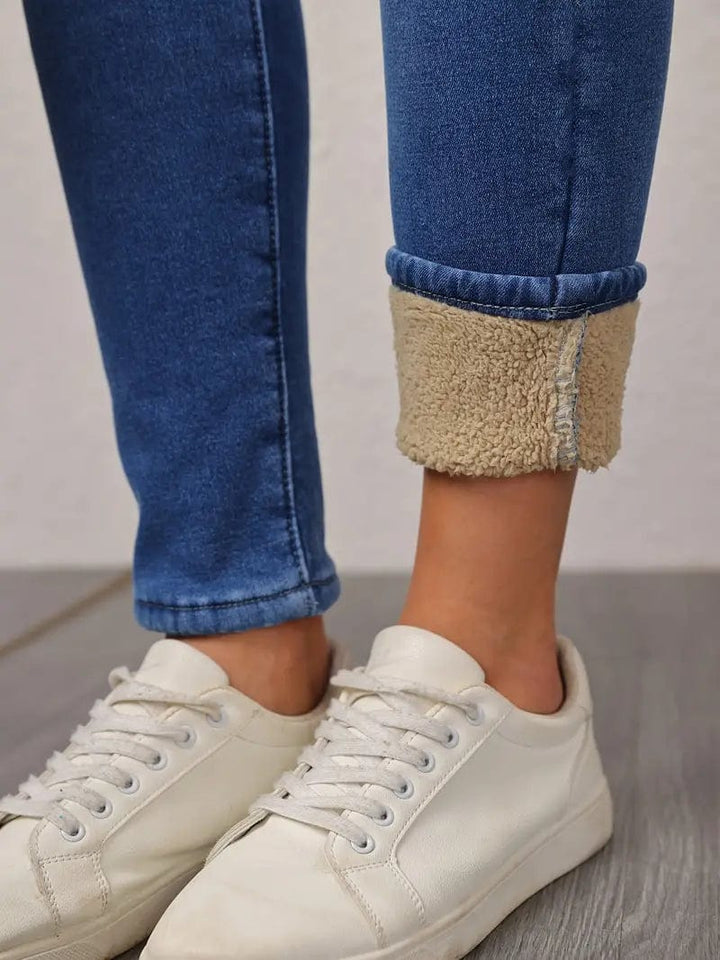 Jean Skinny Taille Haute – Sculptant, Confortable & Ultra-Tendance