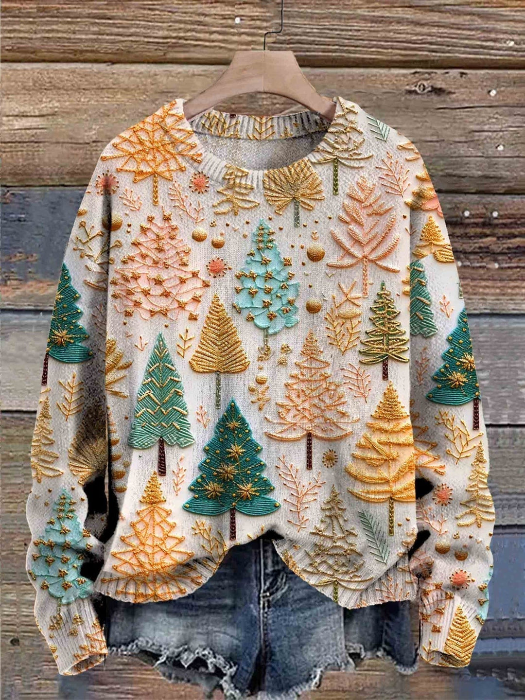 Pull de Noël Tricoté – L’Esprit des Fêtes à Porter