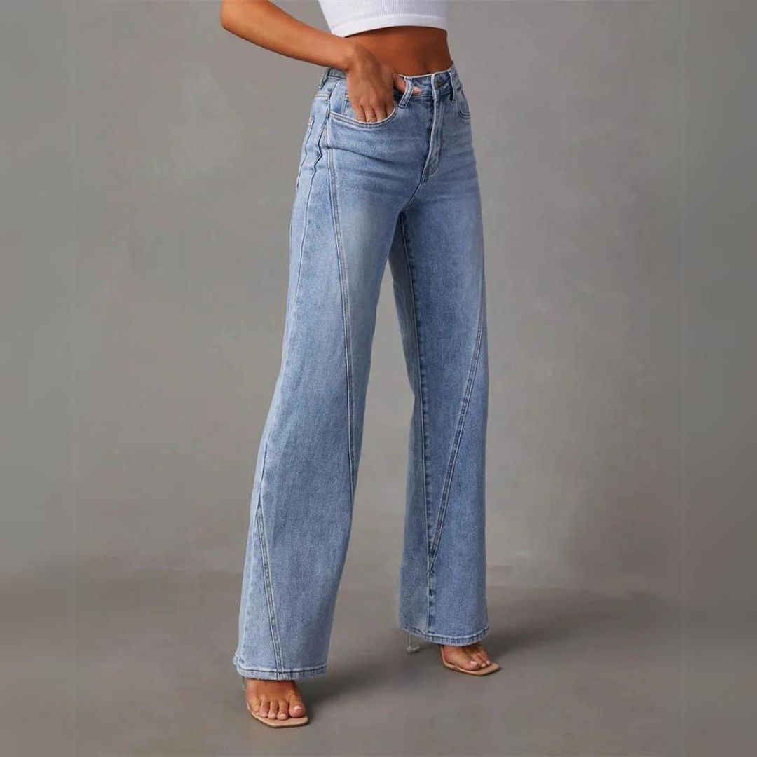 Jean Large Taille Haute – Rétro et Tendance