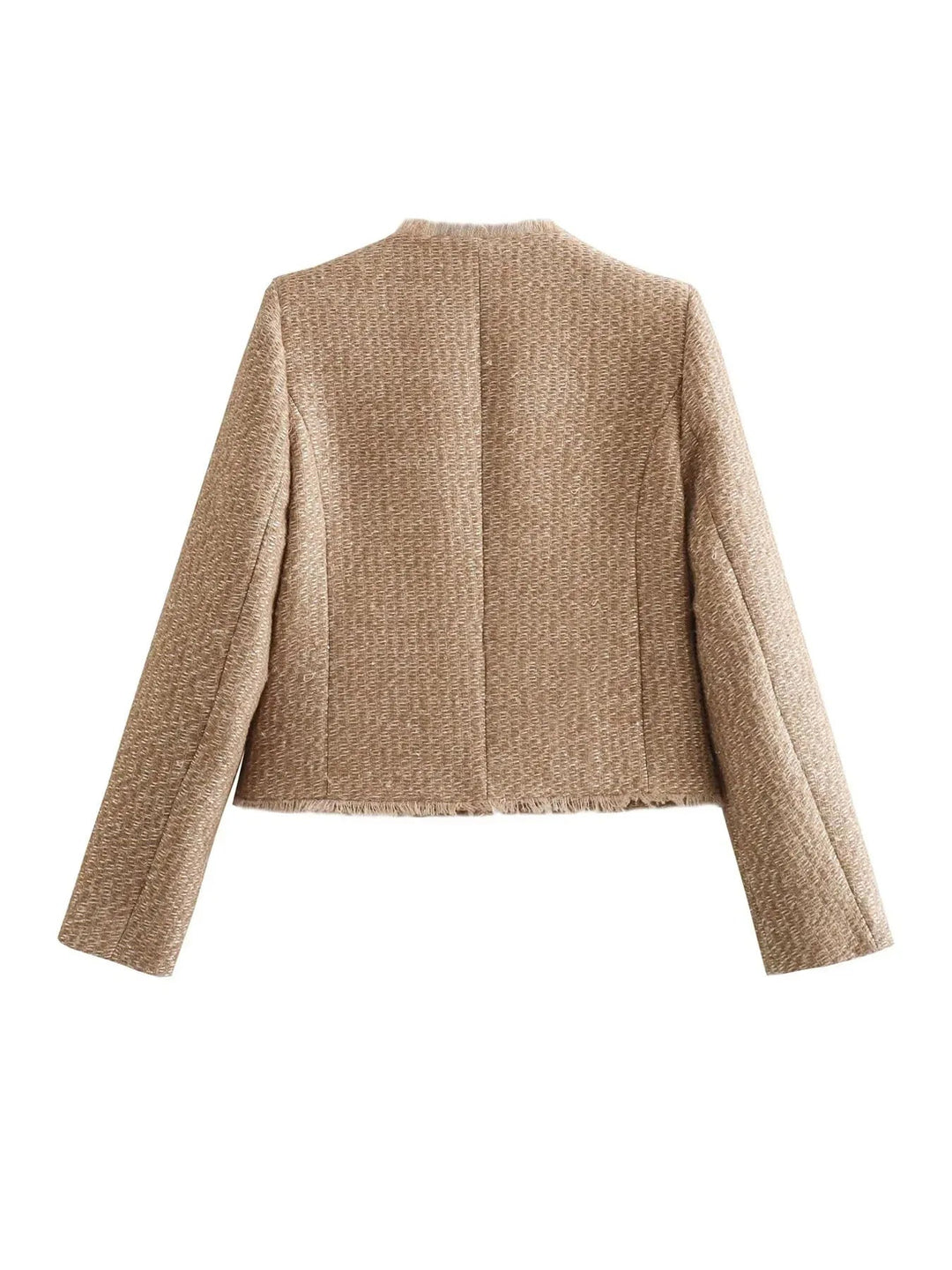 Veste Courte en Tweed Chic Intemporelle - Élégance Parisienne