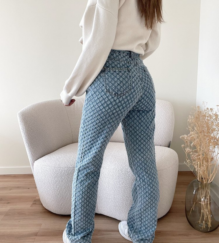 Jean Monogramme Taille Haute – L'Audace du Style Urbain
