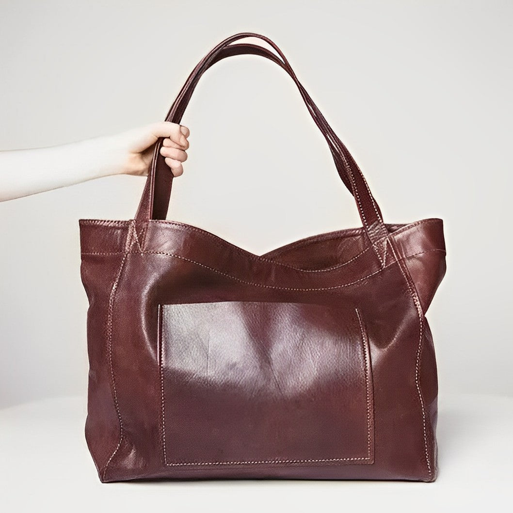 Sac Cabas Cuir Élégant & Pratique - Grand Format
