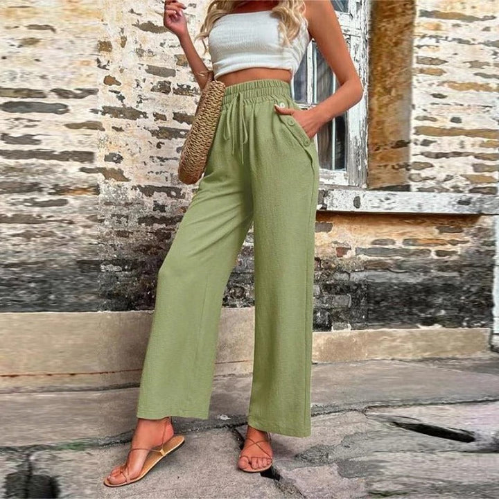 Pantalon d'Été Romy Femme avec Taille Élastique – Confort & Style