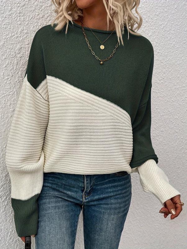 Pull Bicolore Maille Texturée : Style Moderne & Confort Hiver