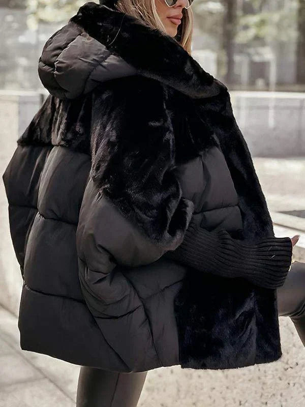 Doudoune Cape Femme Oversize - Hiver Chic, Chaleur & Style