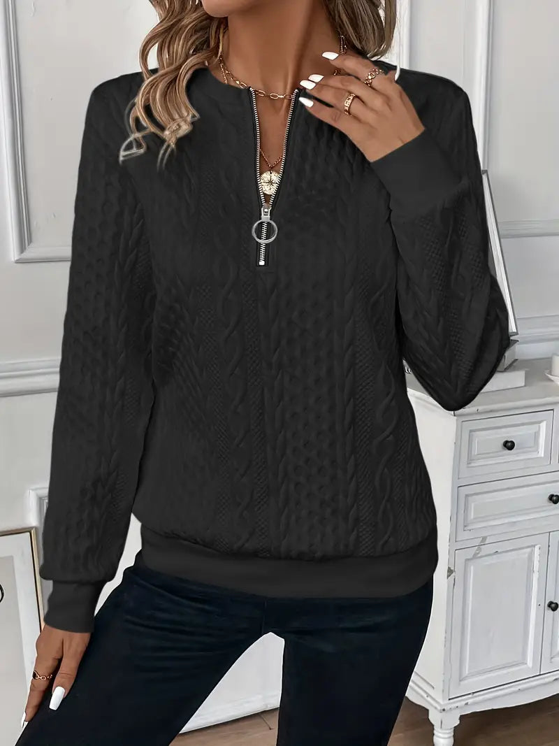 Pull Zippé Confortable et Chic