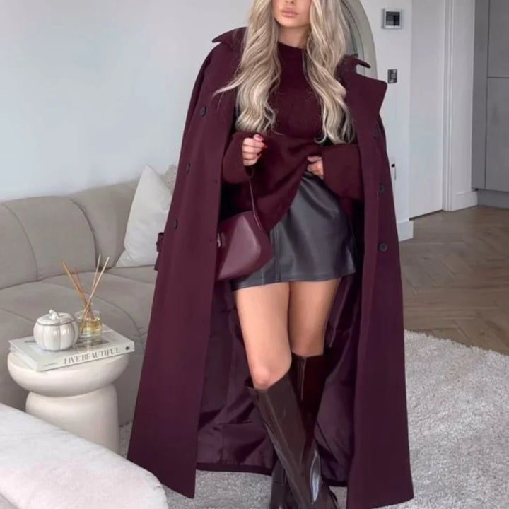 Manteau Long Ceinturé : Élégance Chaleureuse & Silhouette