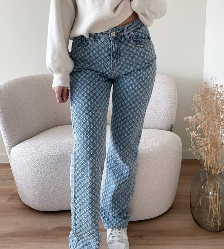 Jean Monogramme Taille Haute – L'Audace du Style Urbain
