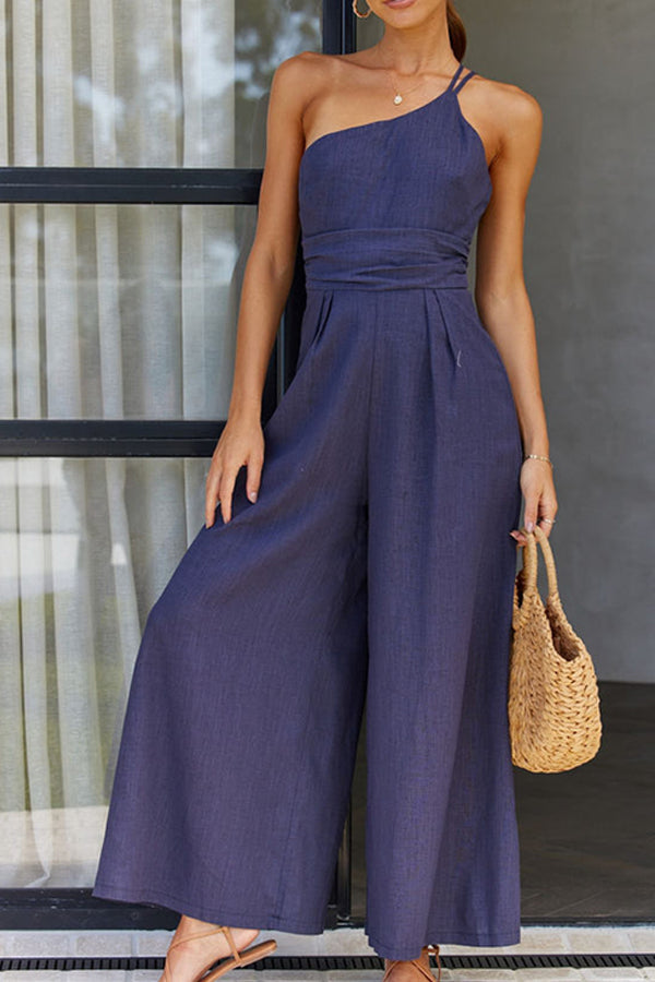 Combinaison Valeria Femme One-Shoulder – Élégance moderne et chic