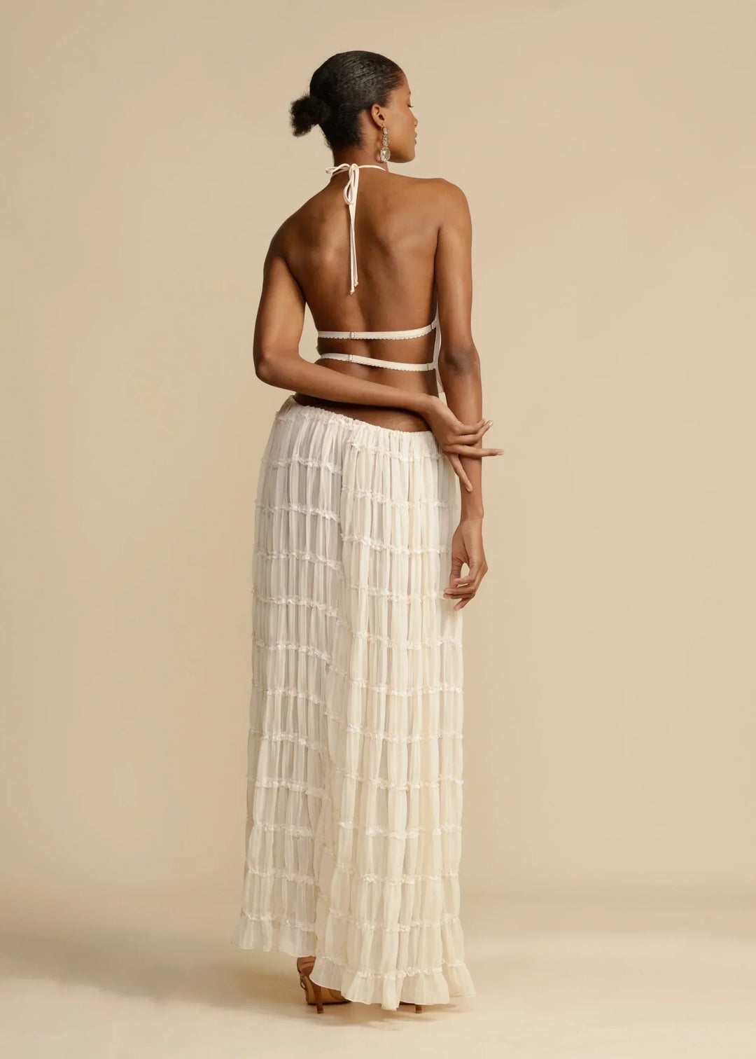 Ensemble Bohème Crochet Femme - Élégance Estivale Deux Pièces