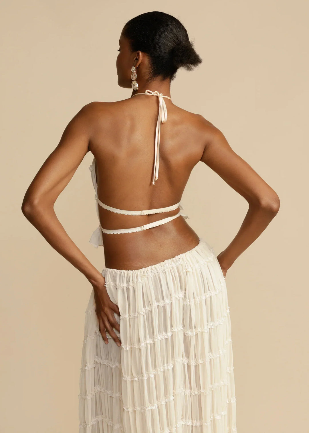 Ensemble Bohème Crochet Femme - Élégance Estivale Deux Pièces