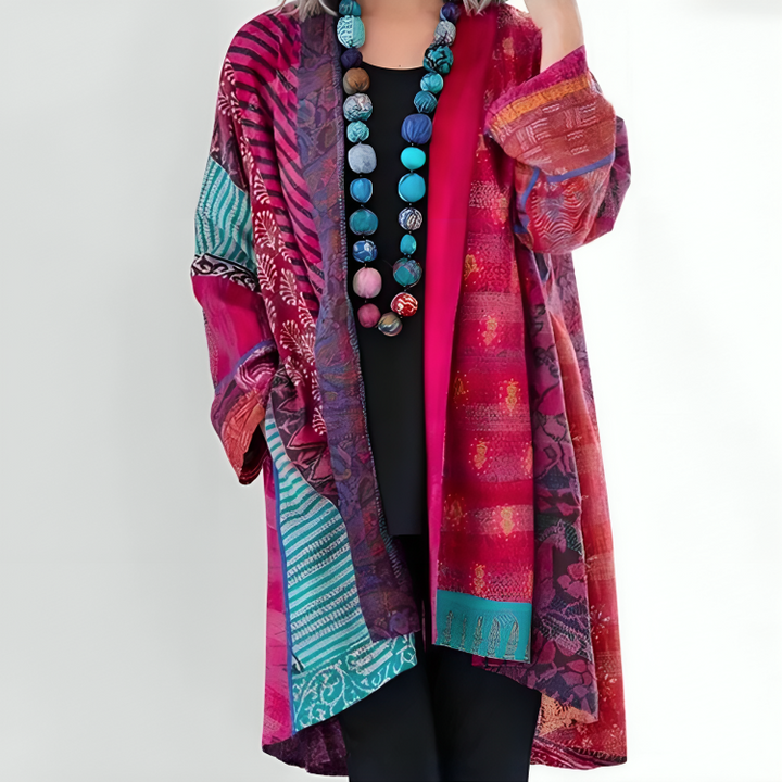 Kimono Bohème Multicolore Fluide - Léger Élégant Décontracté