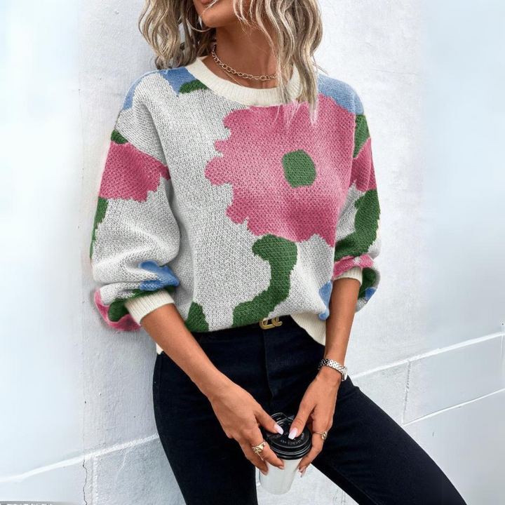 Pull Graphique Coloré Hiver Chaud Tendance Original