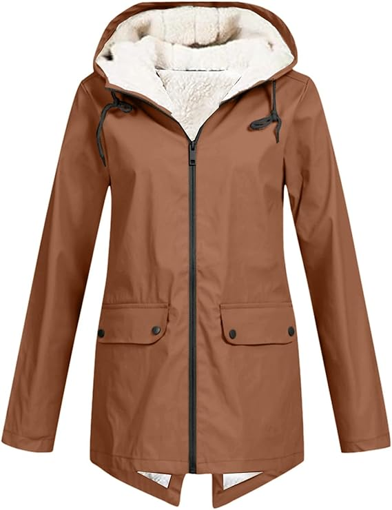 Parka Hiver Capuche Fourrure - Chaude Imperméable Style Fonctionnel