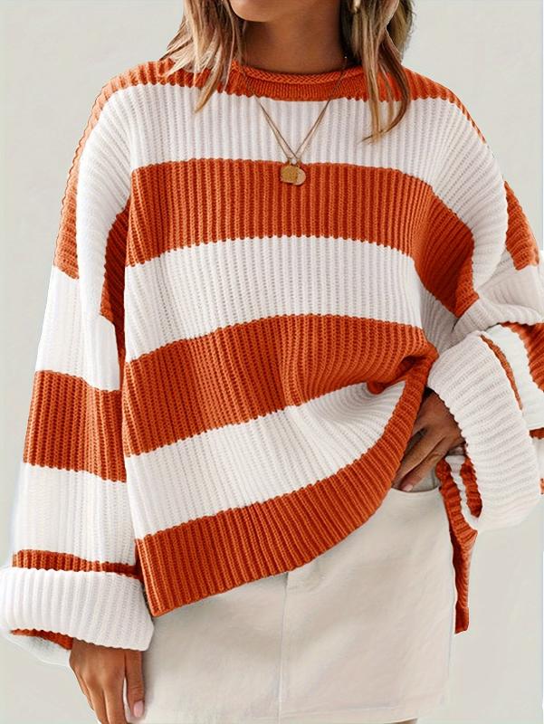 Pull Oversize Rayé Doux : Confort Tendance Décontracté