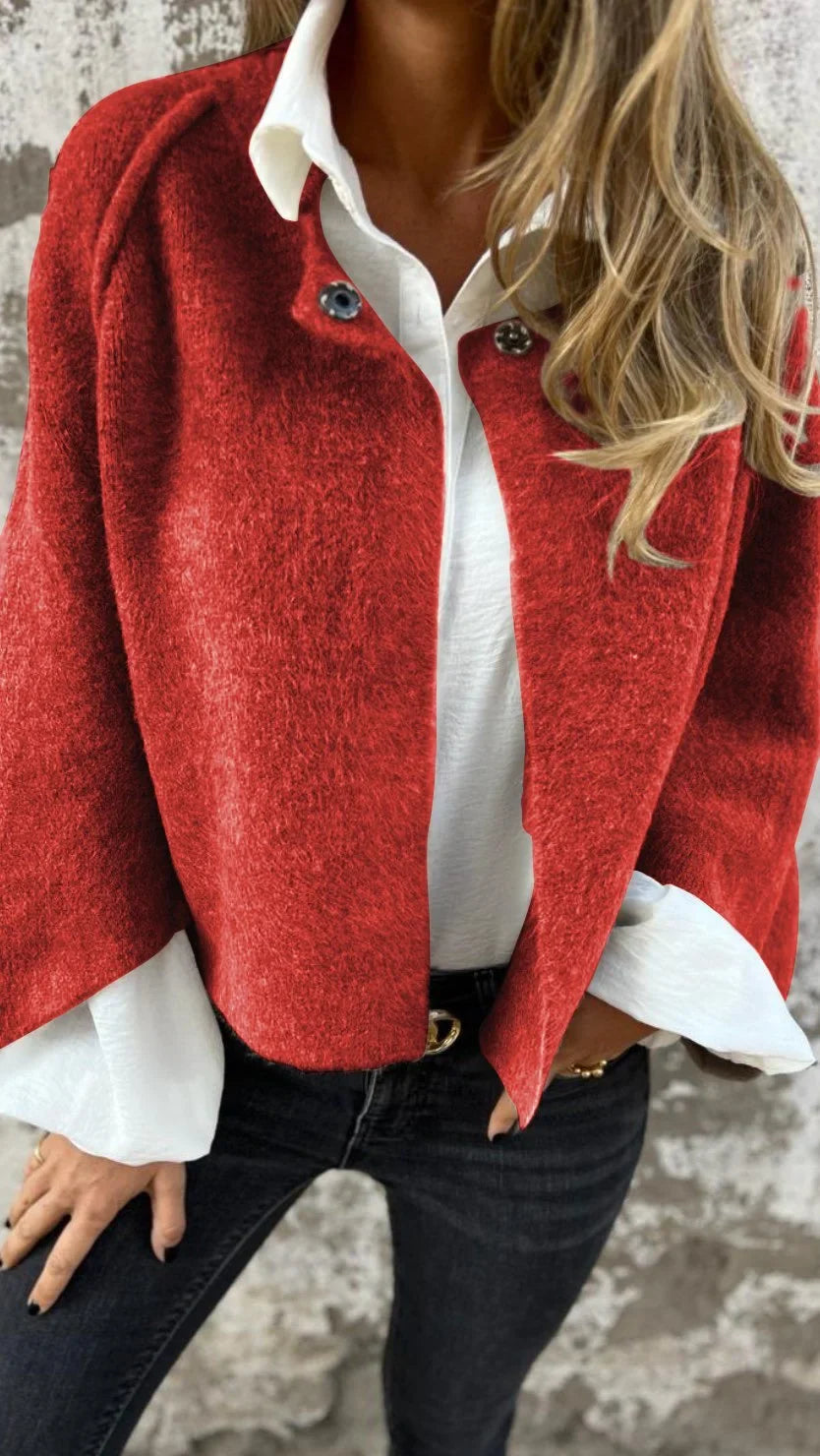 Veste en Laine Élégante Femme - Confort Idéal Automne