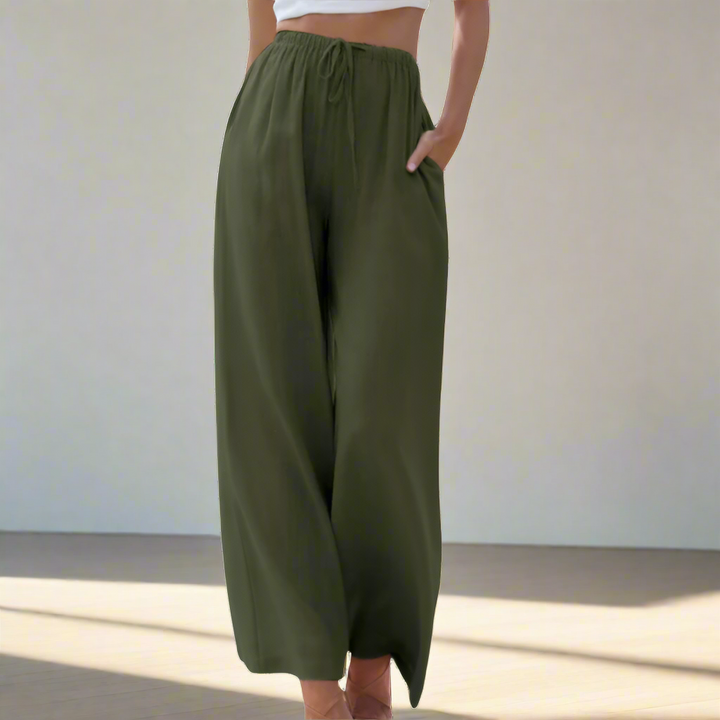 Pantalon Large Fluide : Confort Élégant & Silhouette Longiligne