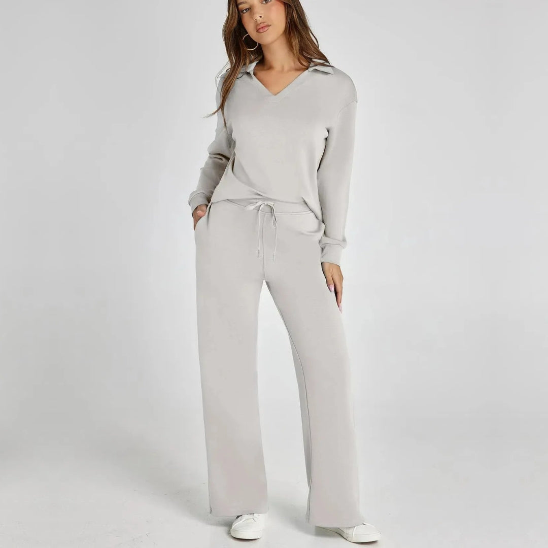 Ensemble Pull & Pantalon Large : Confort Élégant Décontracté