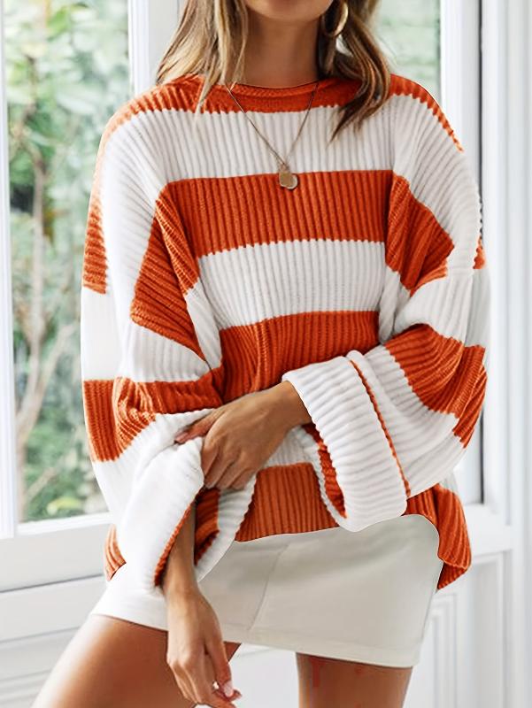 Pull Oversize Rayé Doux : Confort Tendance Décontracté